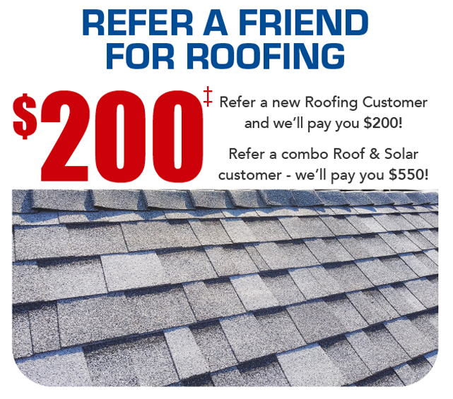 Refer a friend for roofing