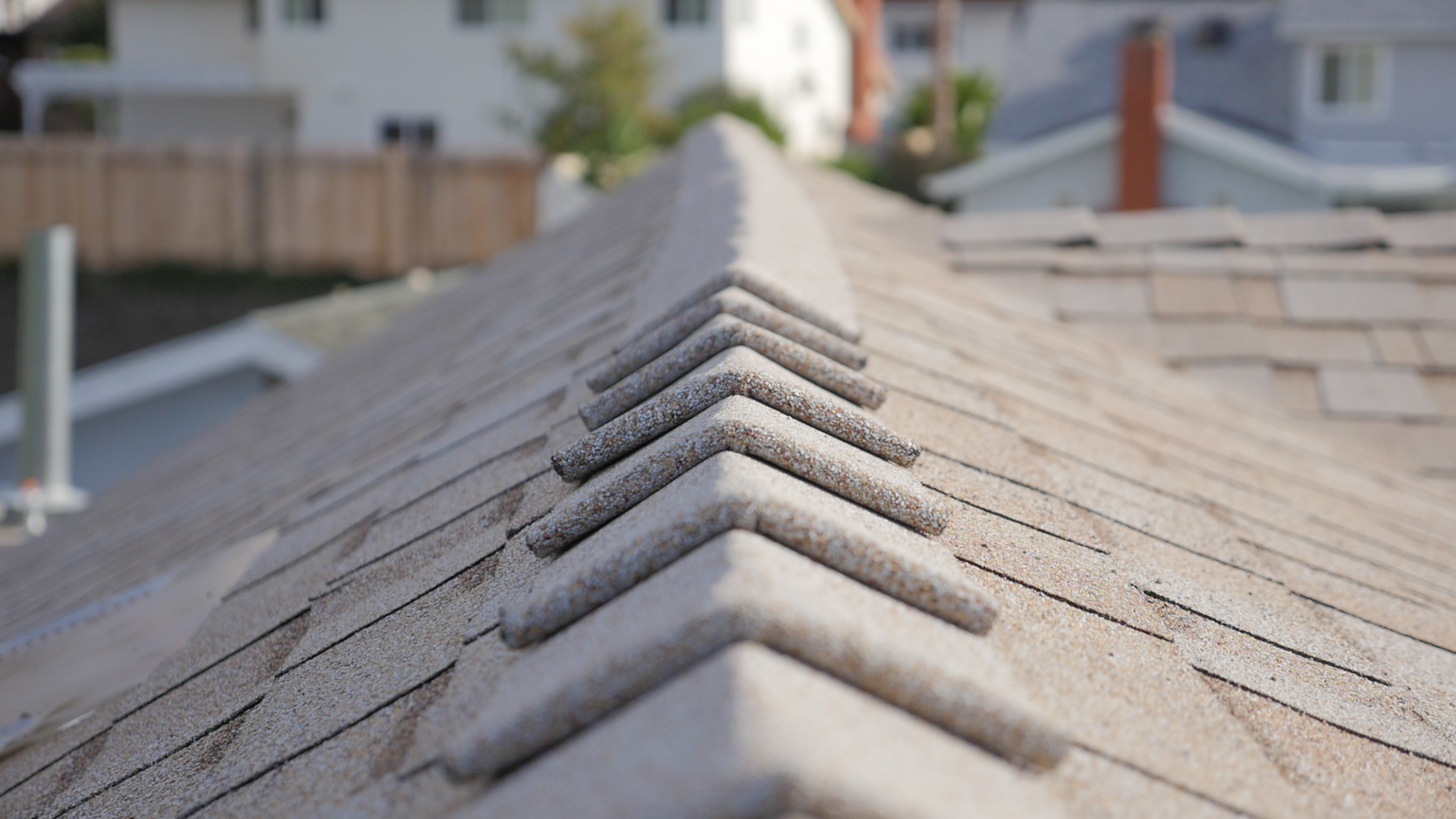 Smart & Secure light brown roof installed by one of the top roofing companies