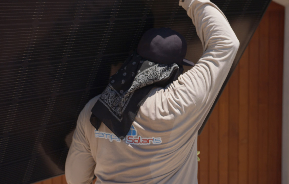 Solar Installer Carrying Panel