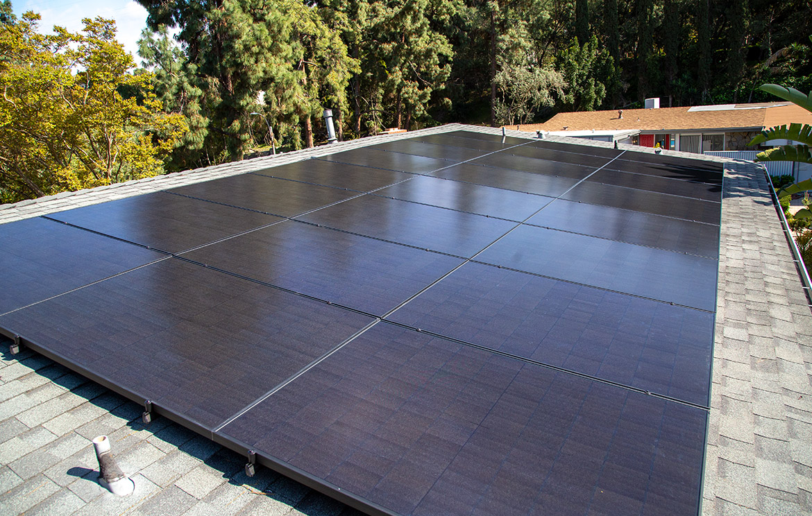 Solar Panels on Roof in Los Angeles